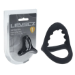 LEVELZ Soft Bead Grip Silicone Cock Ring - Black